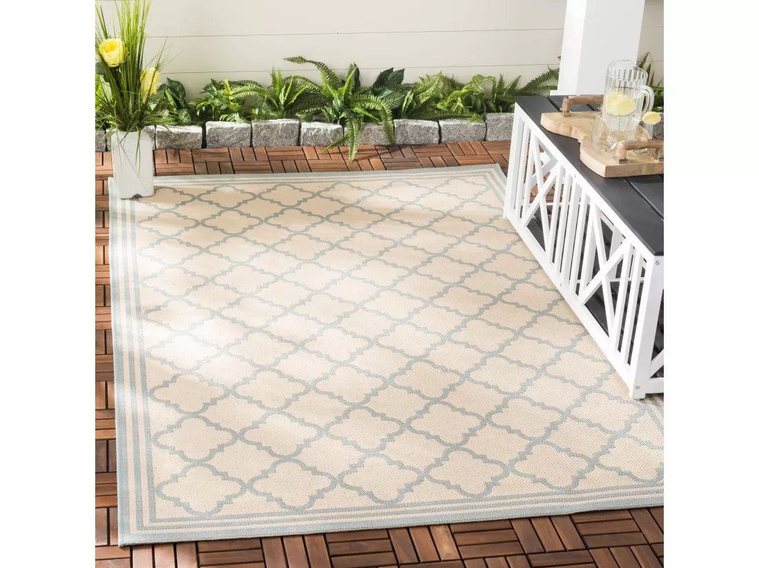 Tapis Cream & Aqua 160 X 229 cm - Ischia