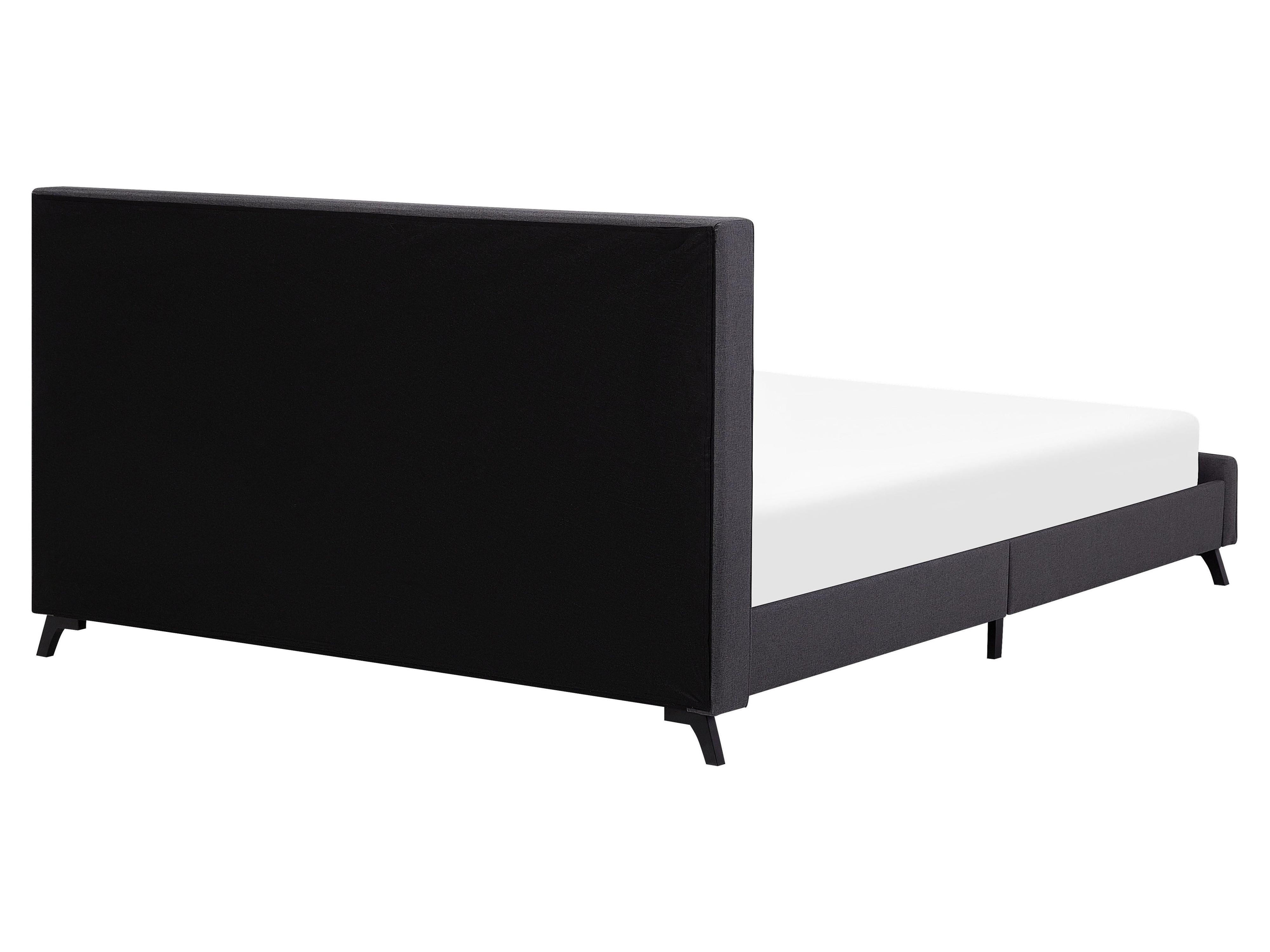Bed Stof AMBASSADOR 160 x 200 cm Donkergrijs
