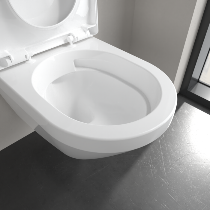 Villeroy & Boch Architectura randloos toilet CeramicPlus met TwistFlush rond wit glans