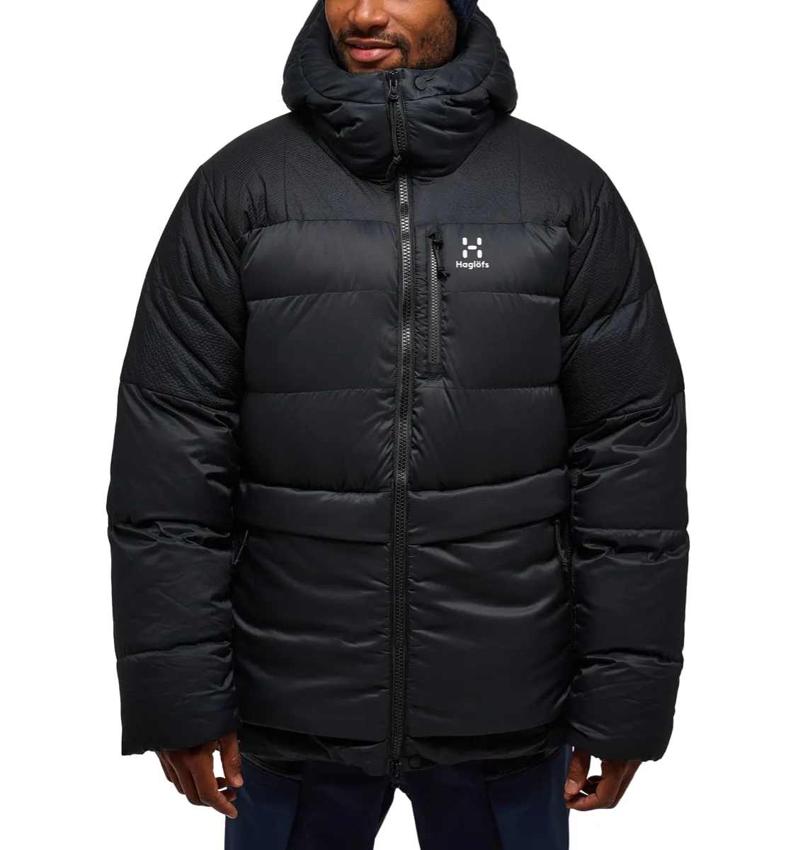 Haglöfs Men's Riksgränsen Down 800 Hood True Black