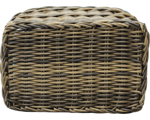 Lafiora polyrotan mand, 48 x 32 x 30 cm, bruin
