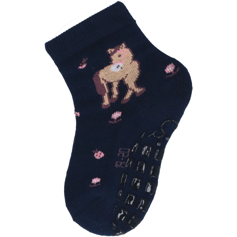 Sterntaler ABS-Söckchen Pferd + Herzen, 2er-Pack rosa