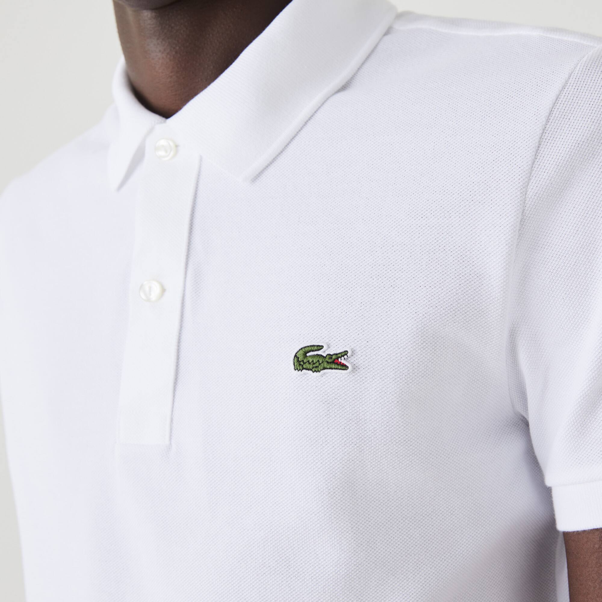Original L.12.12 Poloshirt aus Petit Piqué Kurze Ärmel - Weiss - Lacoste - Herren