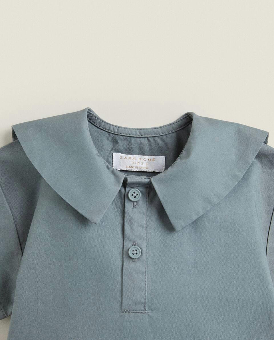 CAMISA DE BEBÊ COM GOLA