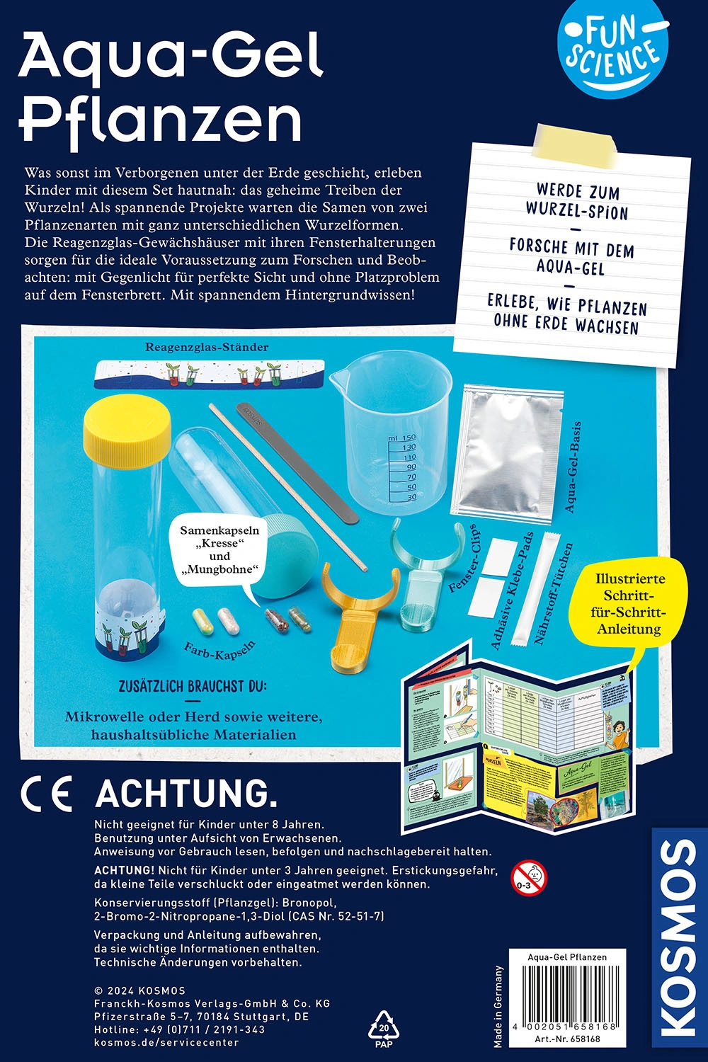 Experimentier-Set FUN SCIENCE - AQUA-GEL-PFLANZEN