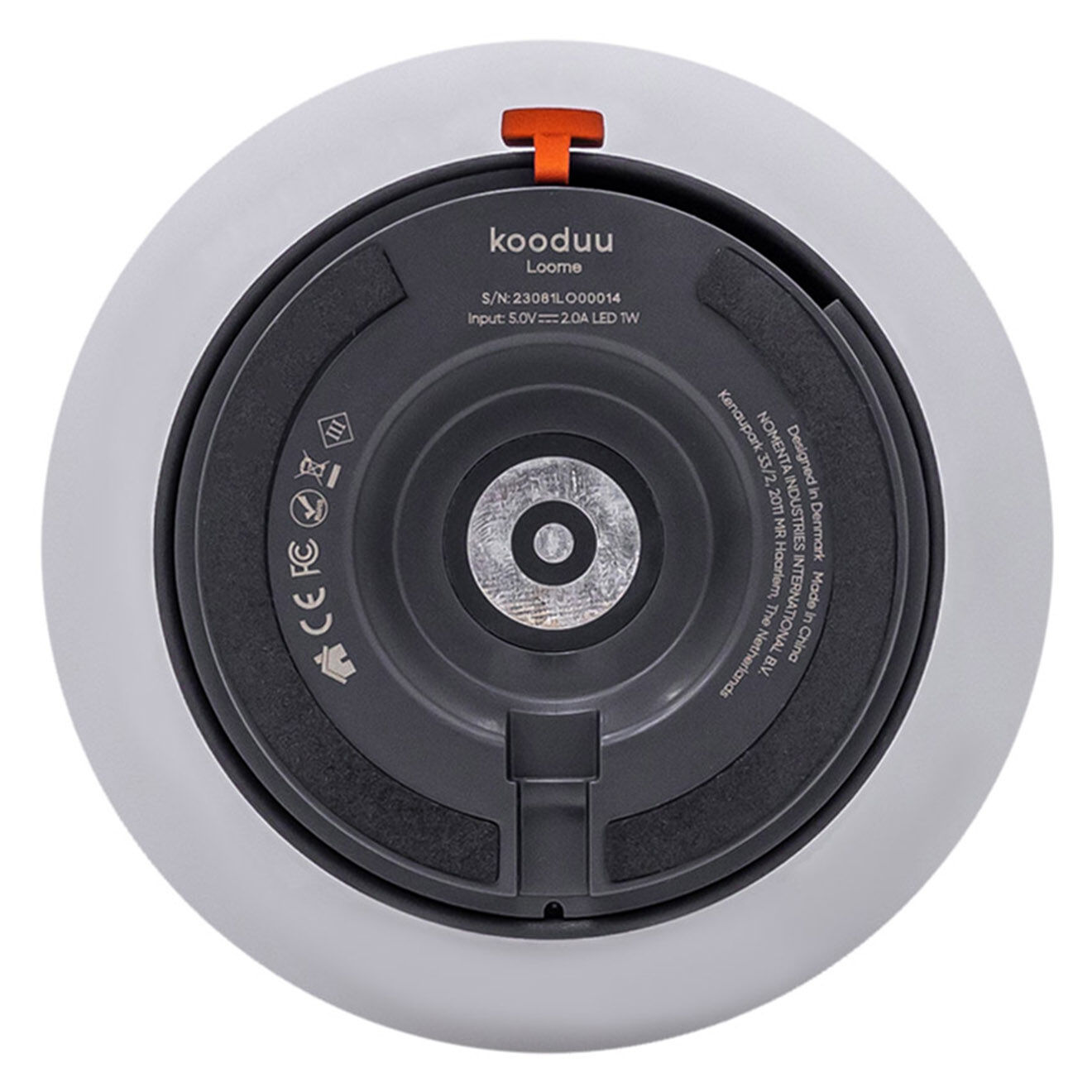 Kooduu Lampe de table Loome anthracite - 13x13x21 cm