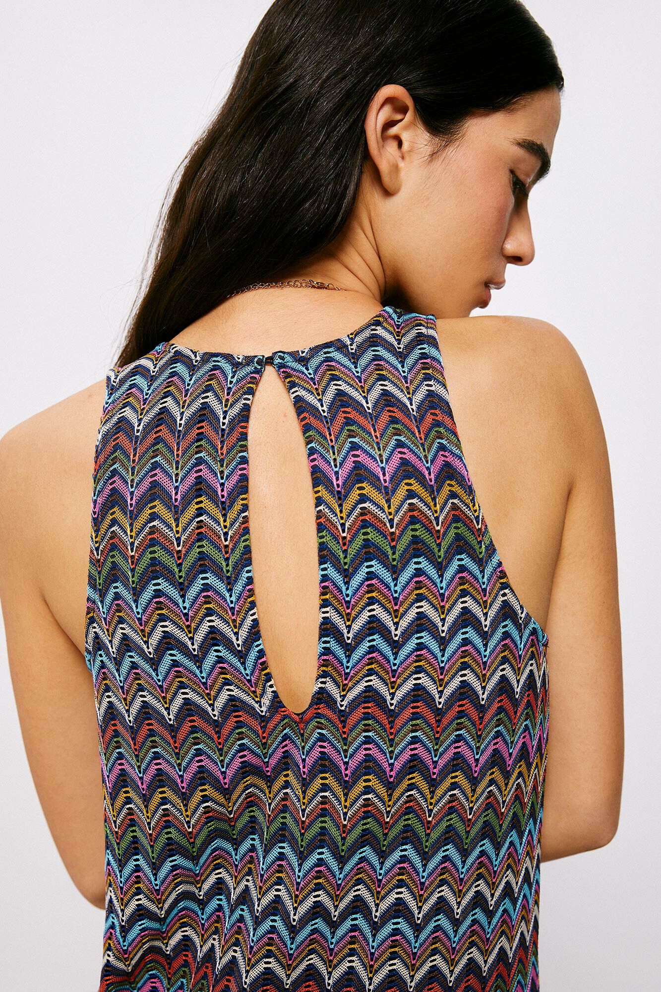 Vestido Gaia - azul marinho