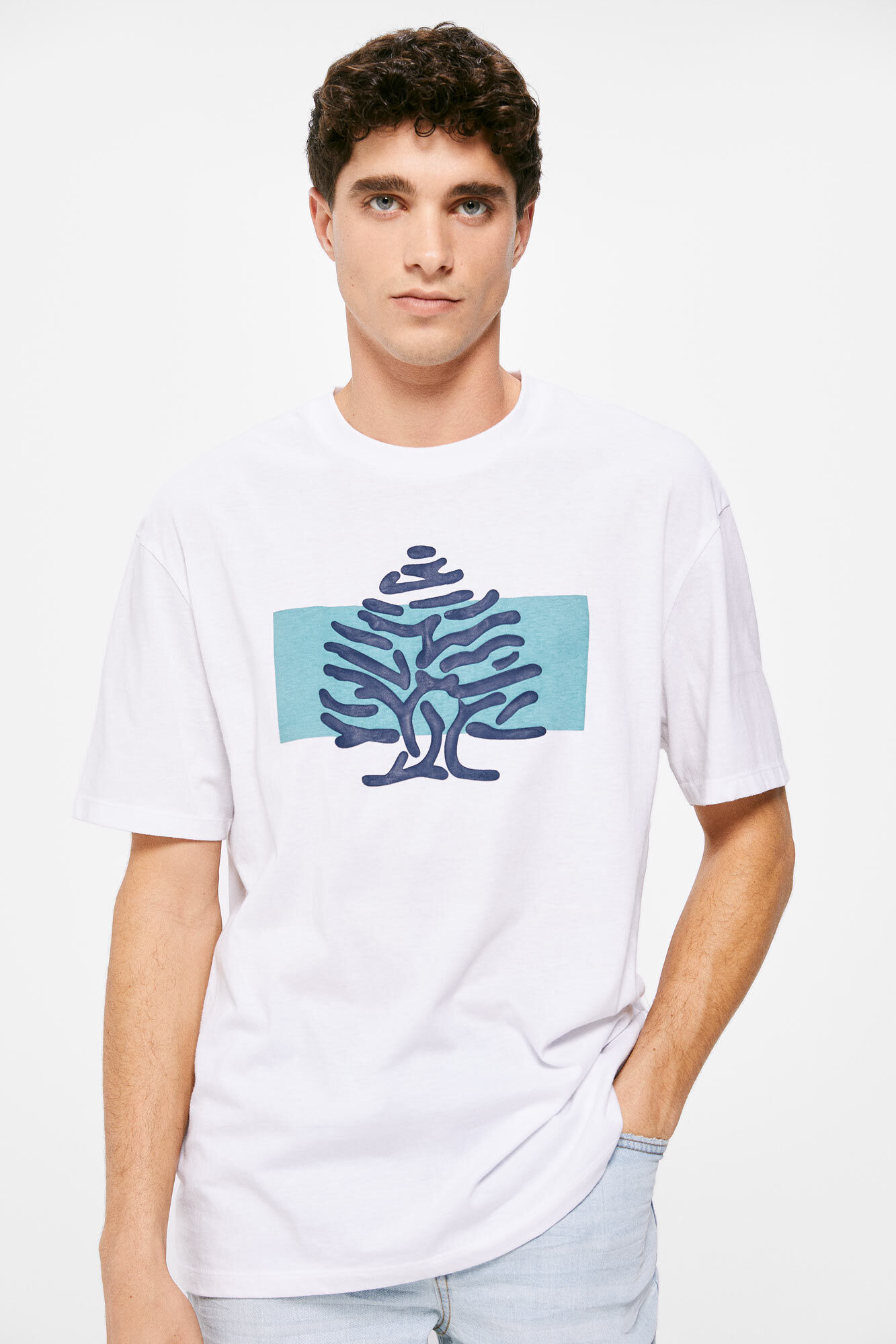 Camiseta com logo - branca