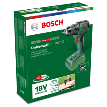Bosch accuschroefboormachine UniversalDrill 18V-60 (excl accu)
