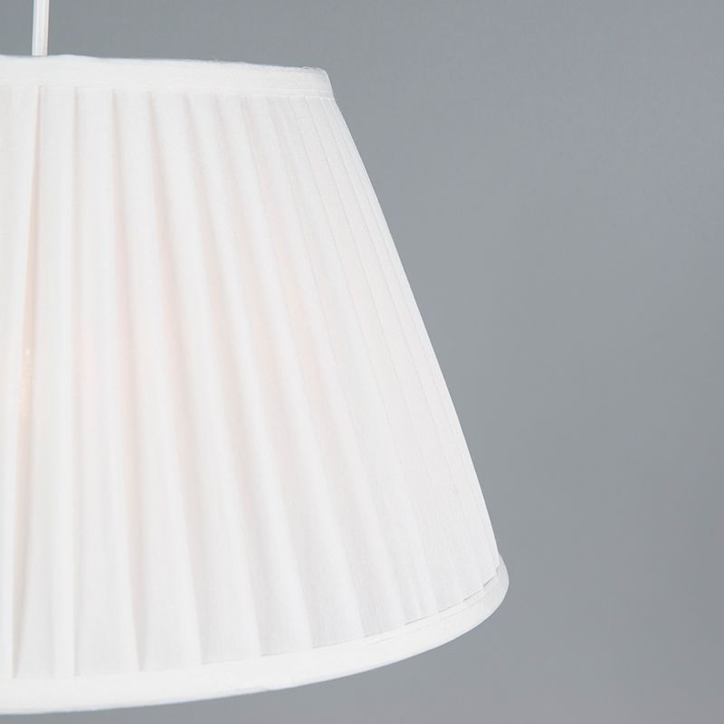 Retro hanglamp wit 35 cm - Plisse
