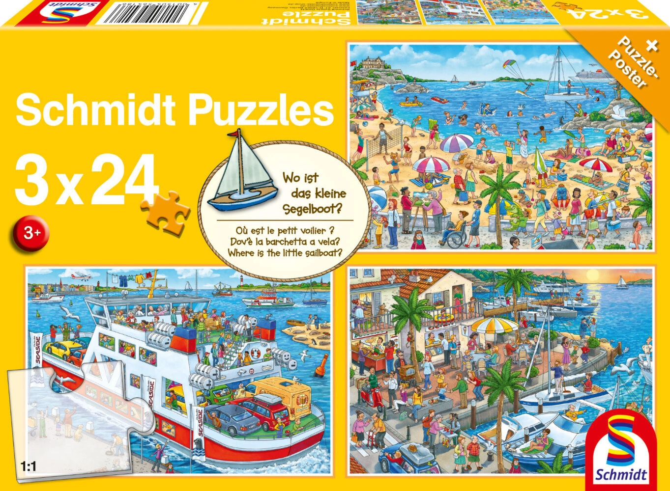 Wo ist das kleine Segelboot? (Puzzle)