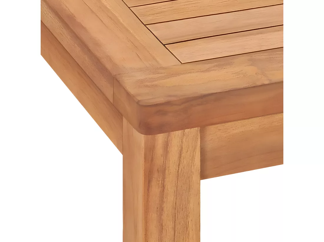 Prolenta Premium - Table à dîner de jardin 140x80x77 cm Bois de teck solide