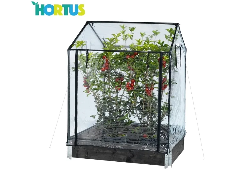 HORTUS Bed-drivhus høj, 115 x 76 x 110/130 cm (211-152)