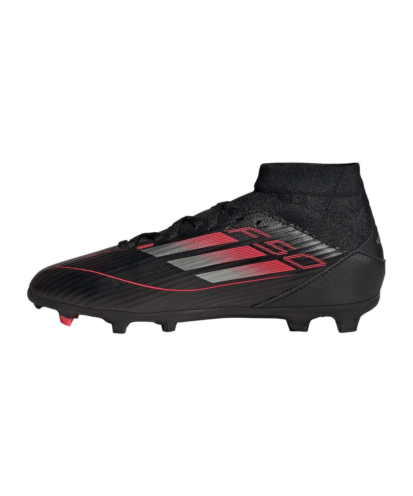 adidas F50 League Mid FG Stealth Victory Kids Schwarz