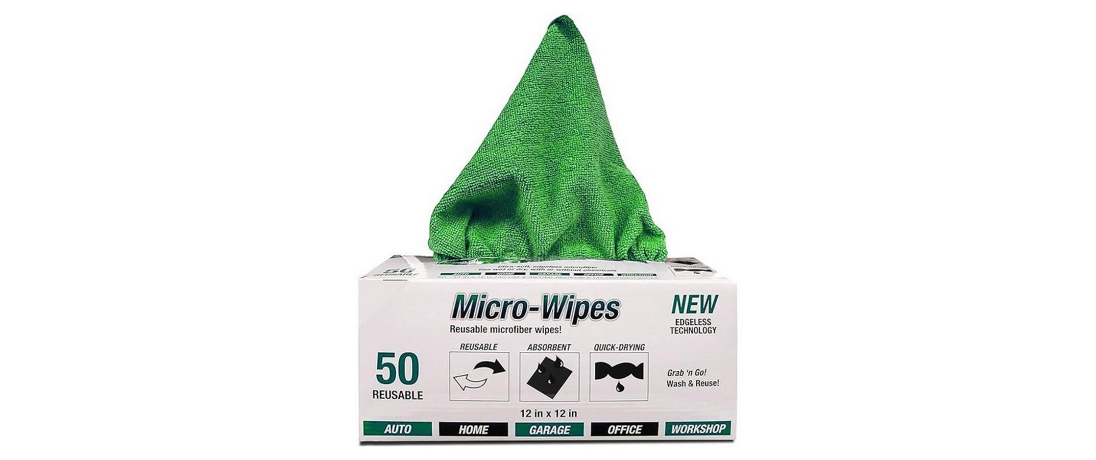 Mikrofaser-Reinigungstuch Box, 50 Stück, GrünMikrofasertuch Set