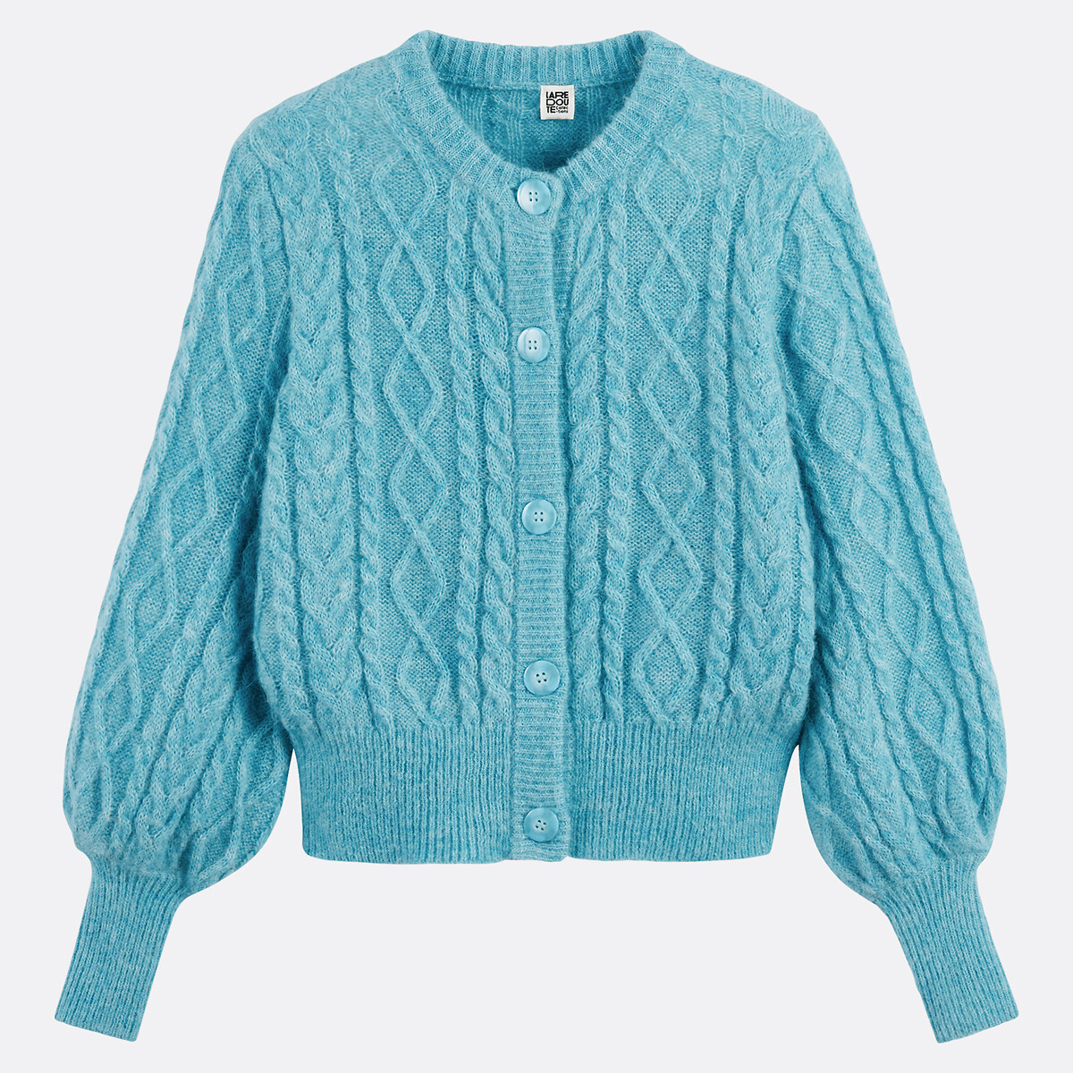 COLEÇÕES LA REDOUTE<br>Cardigã curto, mistura de alpaca e lã