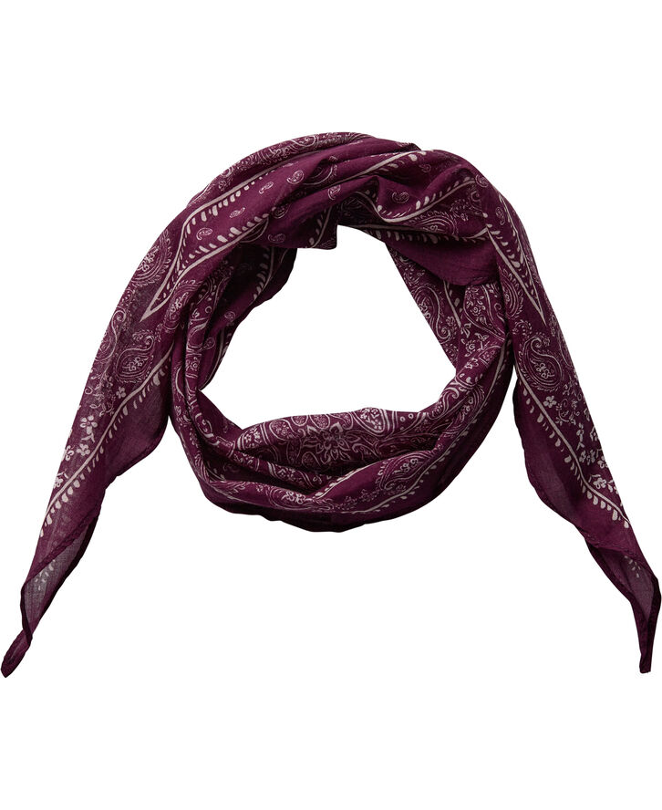 Neo Noir Kinessa Paisley Scarf Bordeaux
