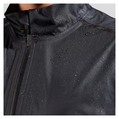 Veste imperméable Odlo Performance Knit Zeroweight Dual Dry Noir