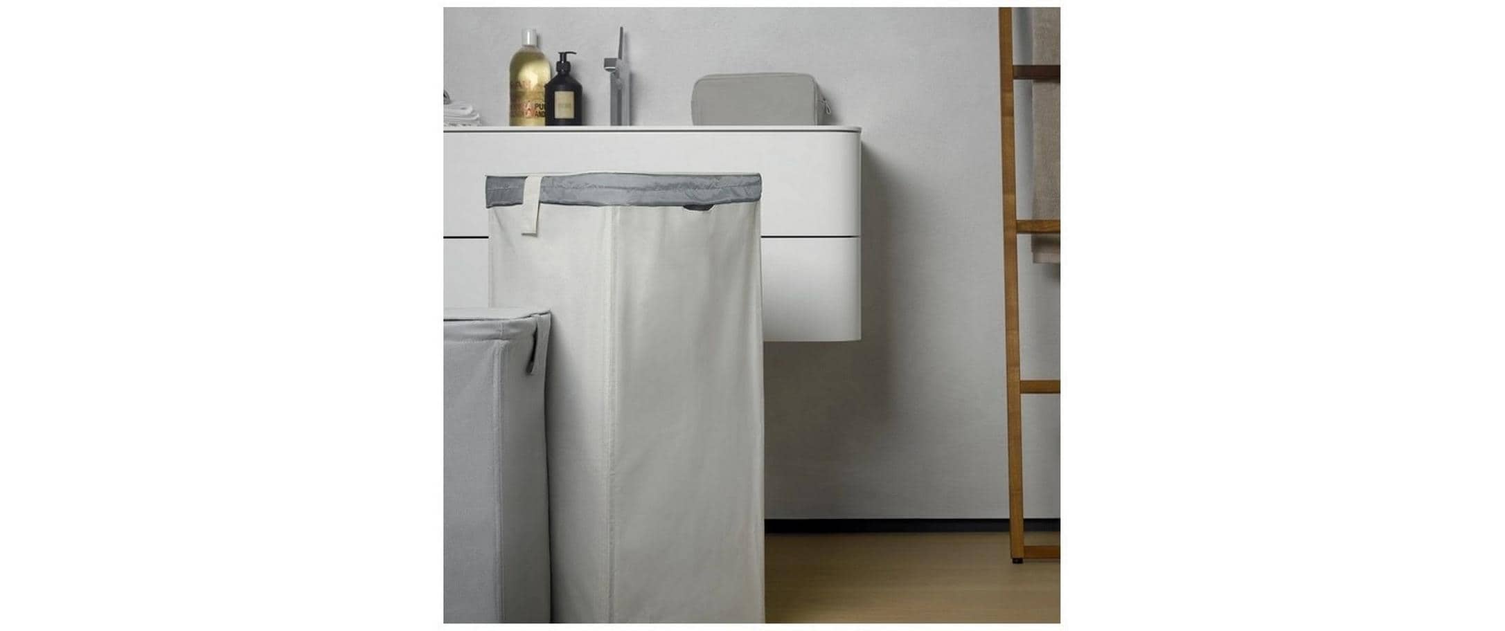 Wäschekorb Classic 50 l, GrauWäschesammler