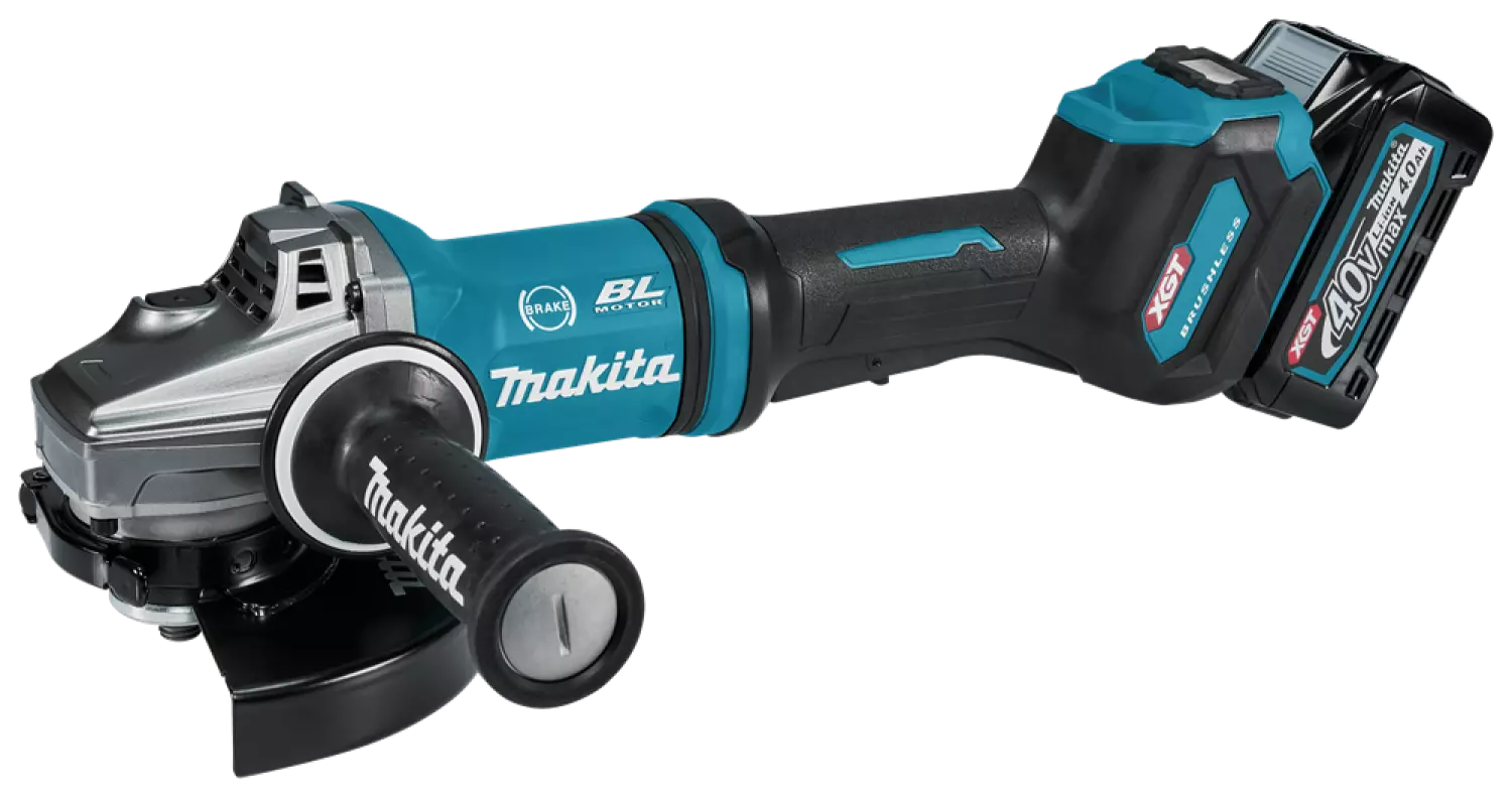 Makita GA037GM203 XGT 40V Max Li-ion accu haakse slijper set (2x 4,0Ah) in koffer - 180mm - koolborstelloos