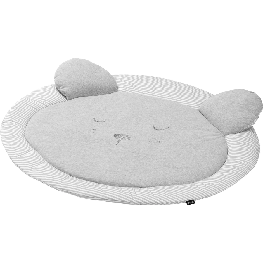 Alvi® Krabbeldecke rund 3D mit Ohren Faces Ø100cm