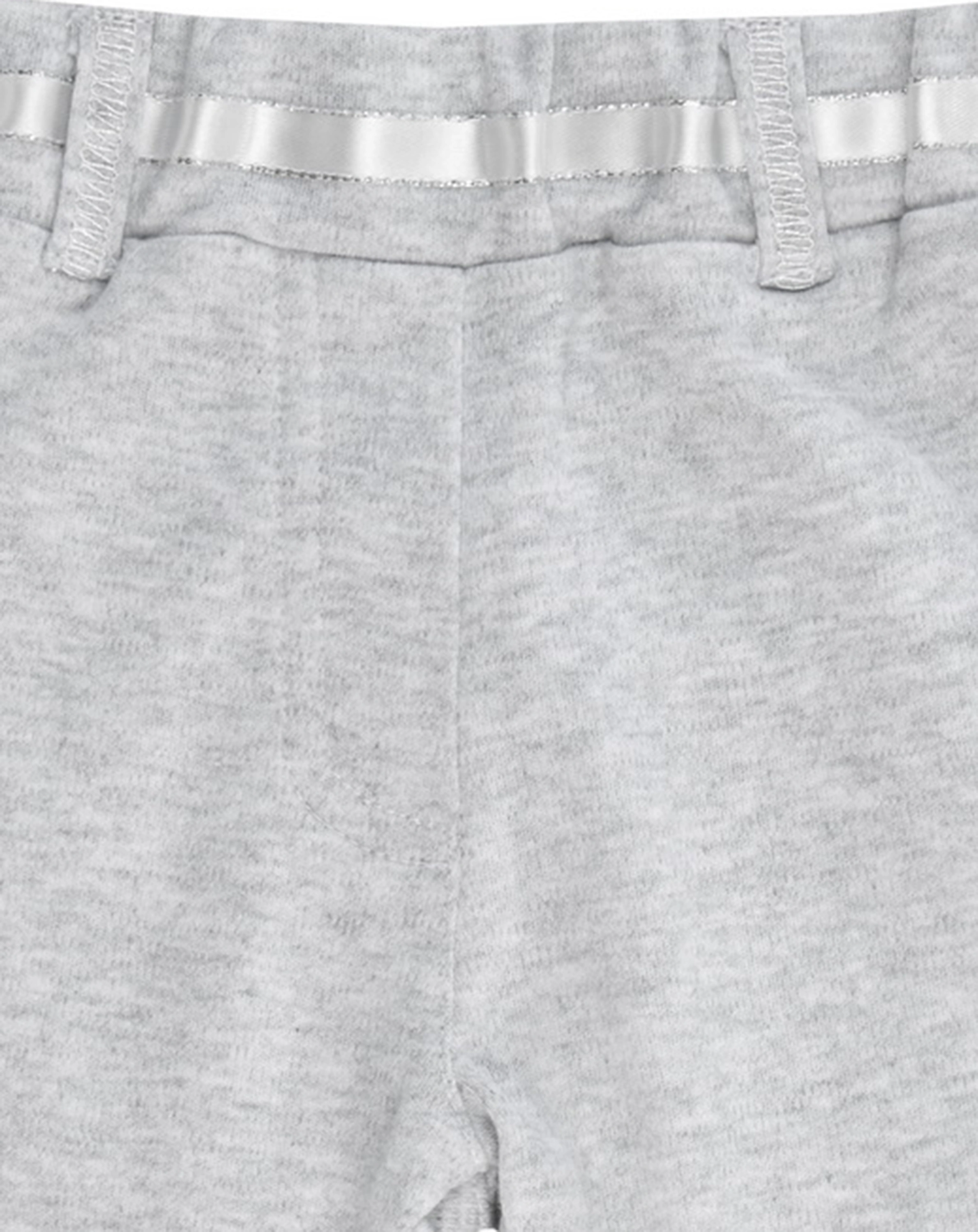 Leggings CLASSIC GIRL – BOW in grau melange