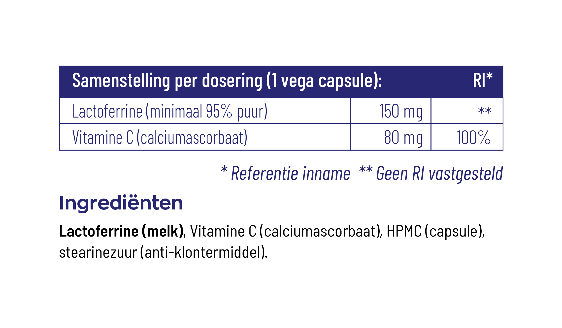 Lactoferrine 150 mg