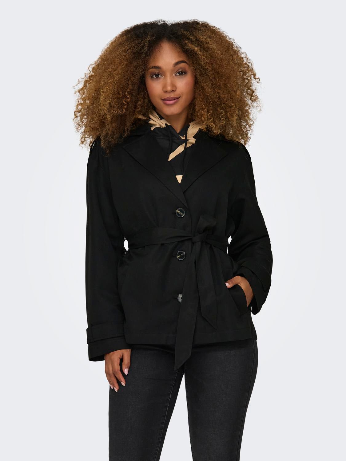 ONLLINE Trenchcoat Black