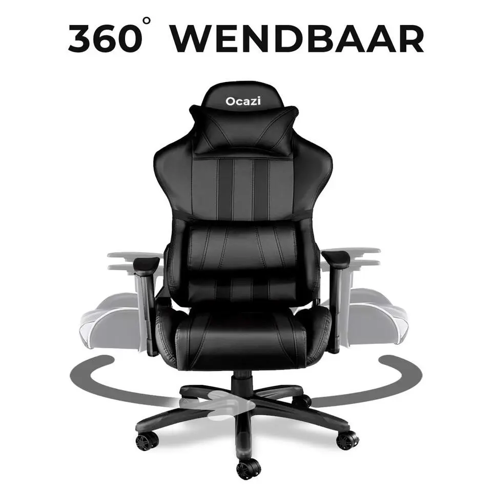 Ocazi Chicago Gamingstoel - Bureaustoel - Zwart
