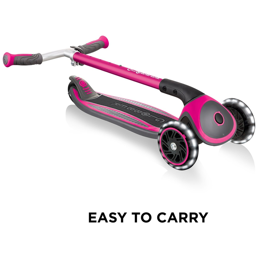 Globber MASTER LIGHTS Faltbarer Roller Pink