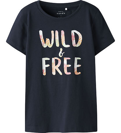 Name It T-Shirt - Noos - NkfVanaya - Dark Sapphire/Wild & Gratis