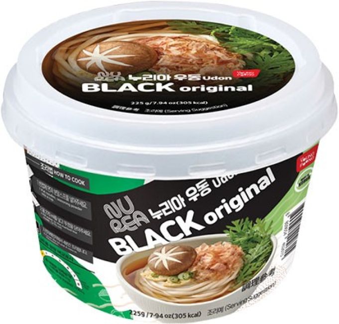 Young Poong Nurea Instant Bowl Udon Noedels Black Originele smaak 225g
