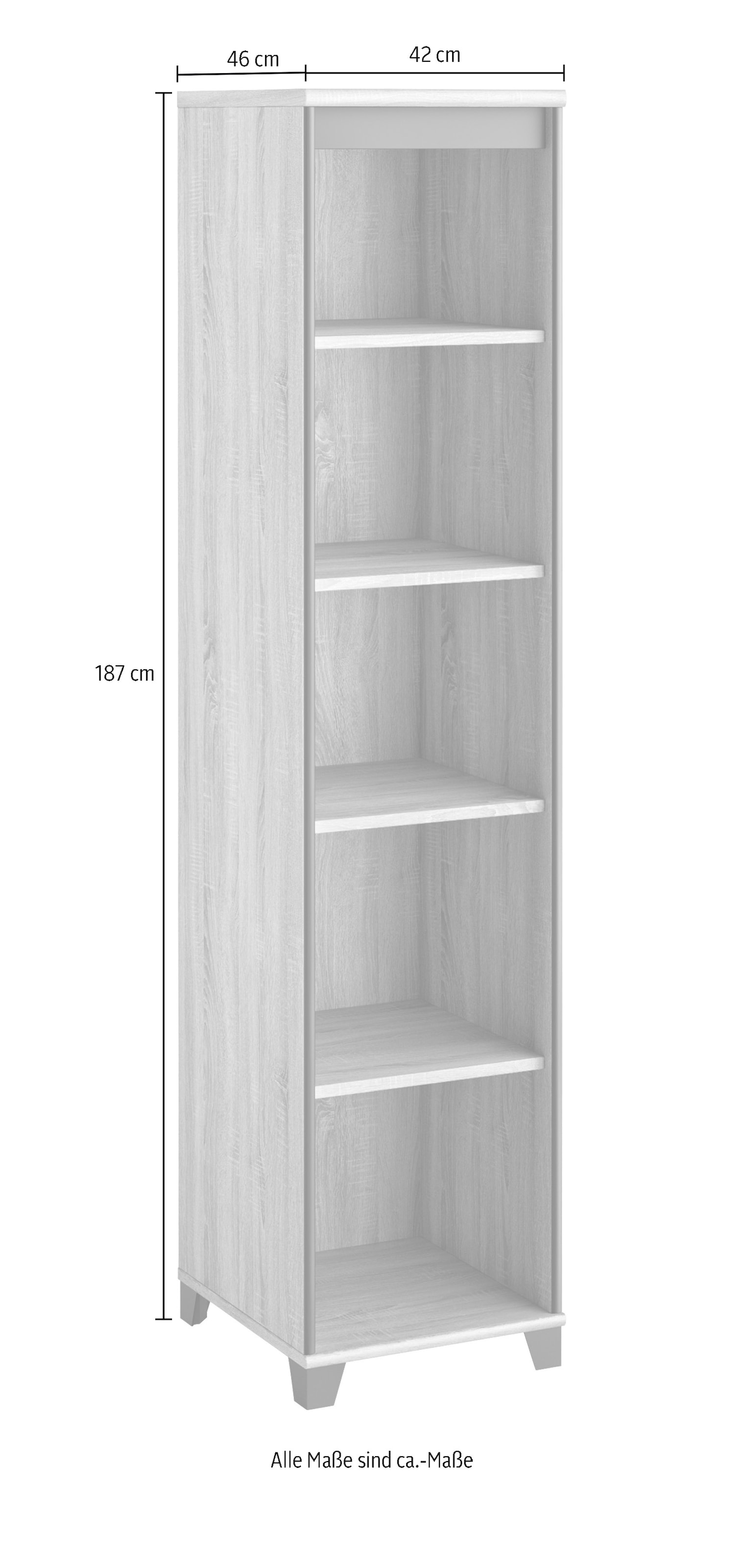 Gami Bücherregal »MAMBO« 1 Stk. tlg. Bücherregal B. 42