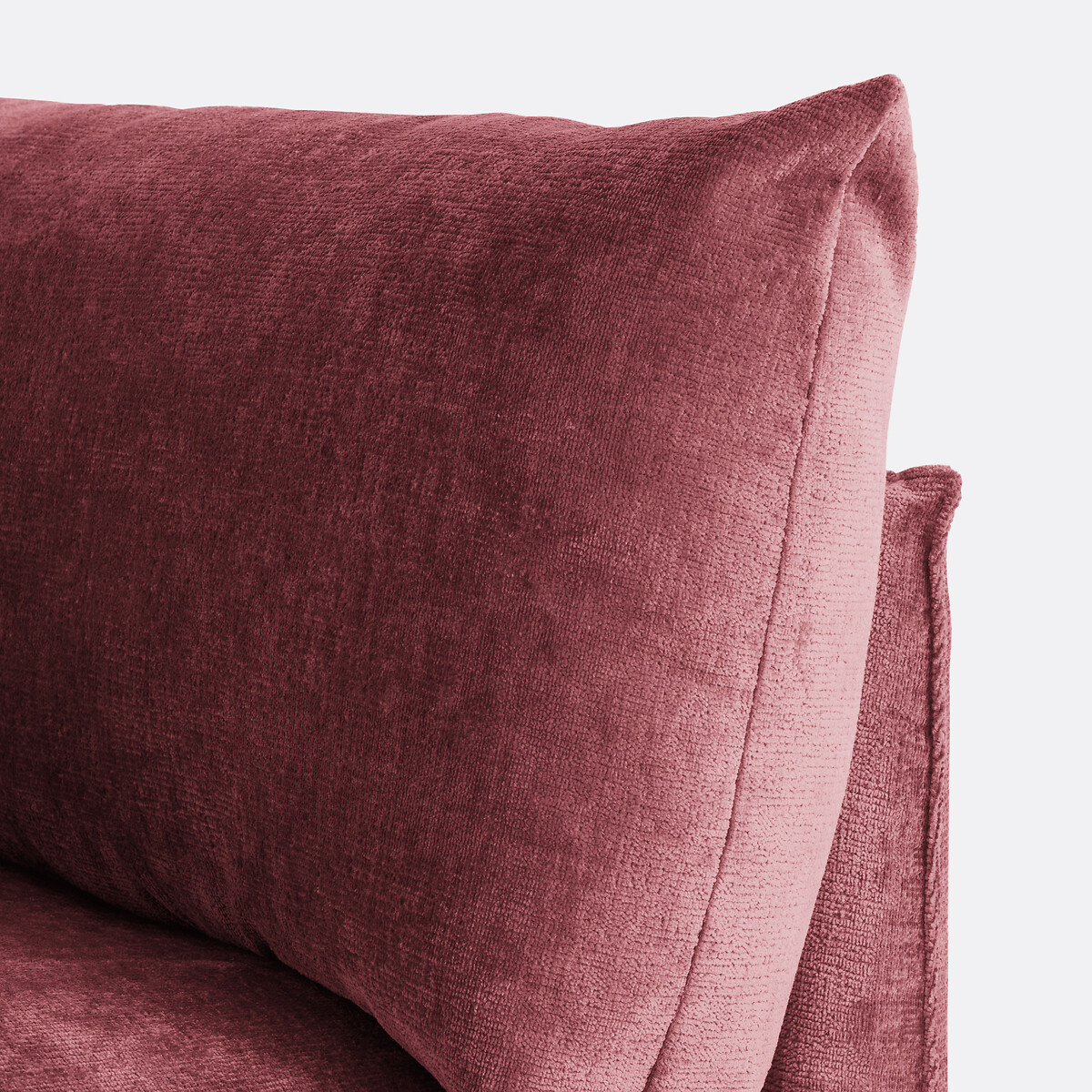 LA REDOUTE INTERIORS<br>Banco modular de getextureerd fluweel, Malo