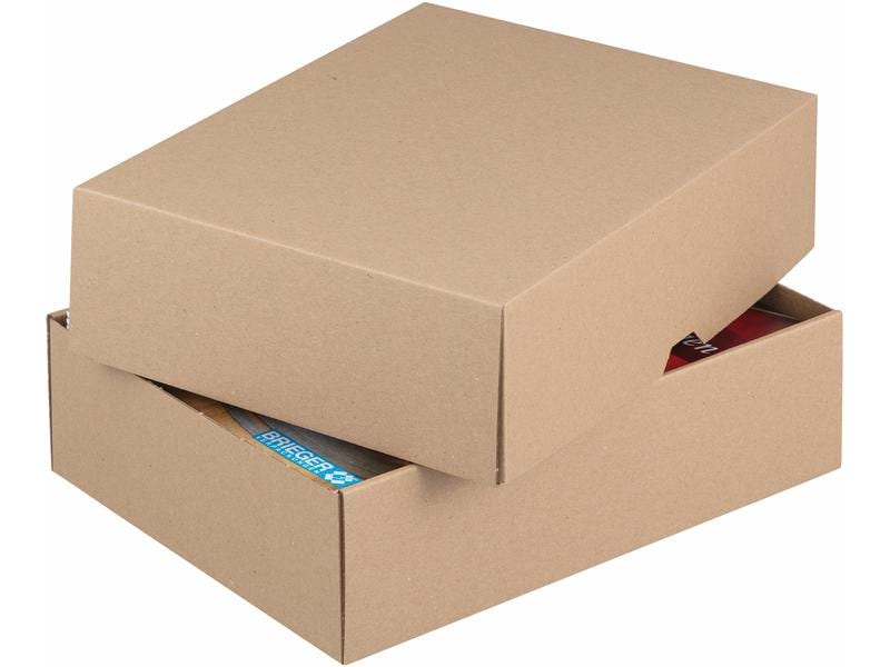 Brieger Versandkarton 301 x 213 x 45 mm, 1 Stück Vielseitig einsetzbare Stulpschachteln