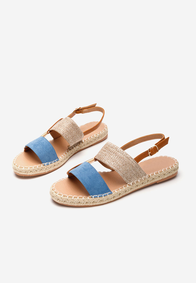 Sandales type espadrilles bleus Emillya