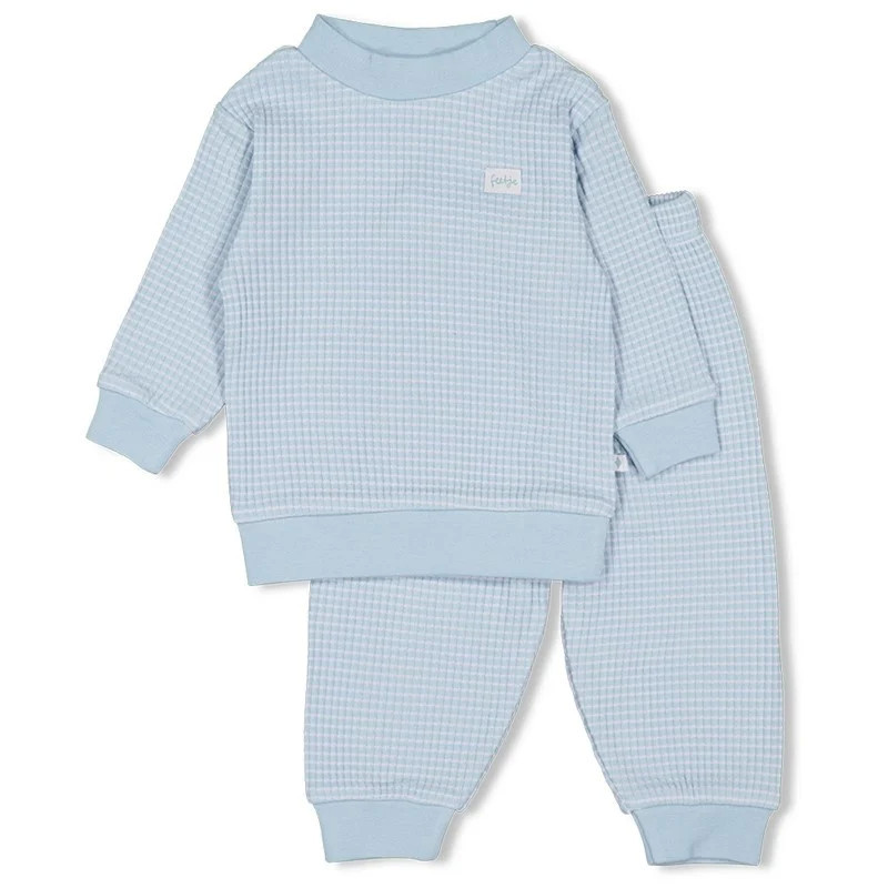 Feetje wafelpyjama babyblue