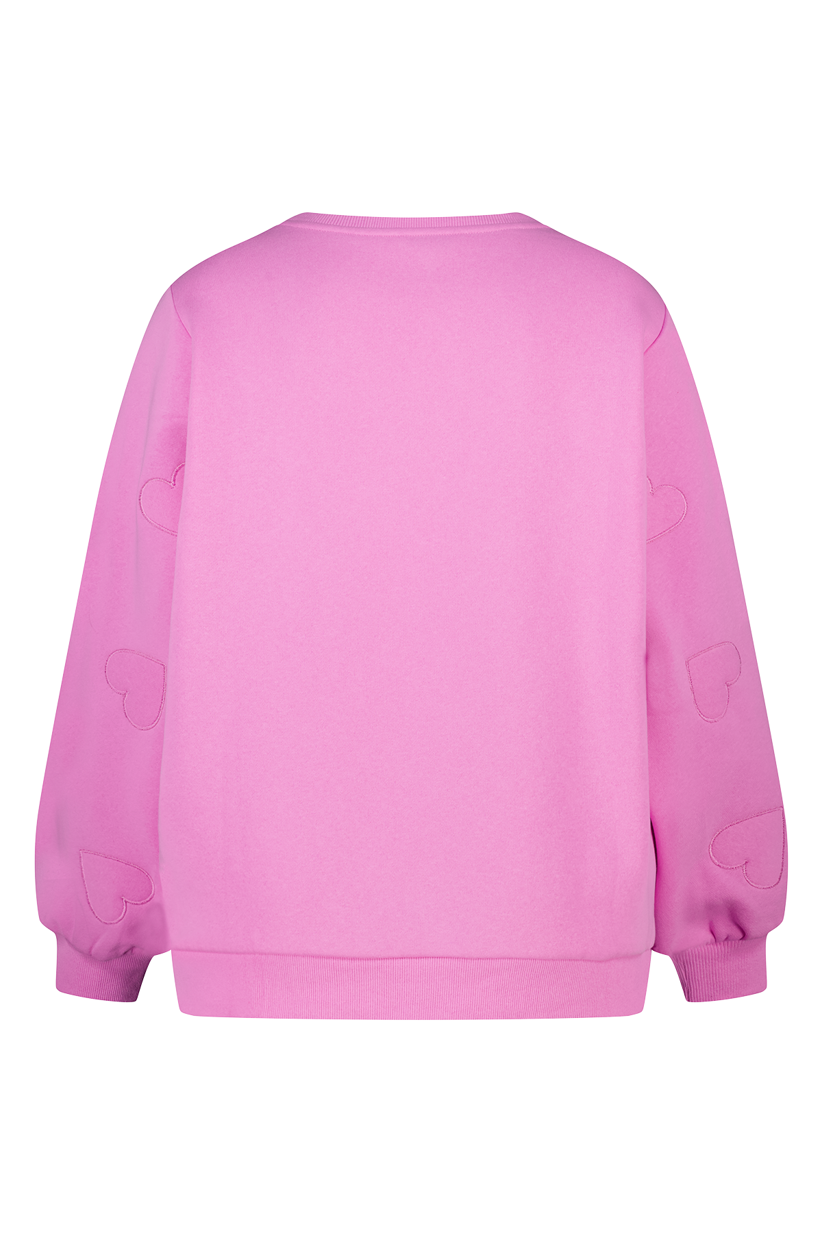 Sweater met geborduurde hartjes Pink