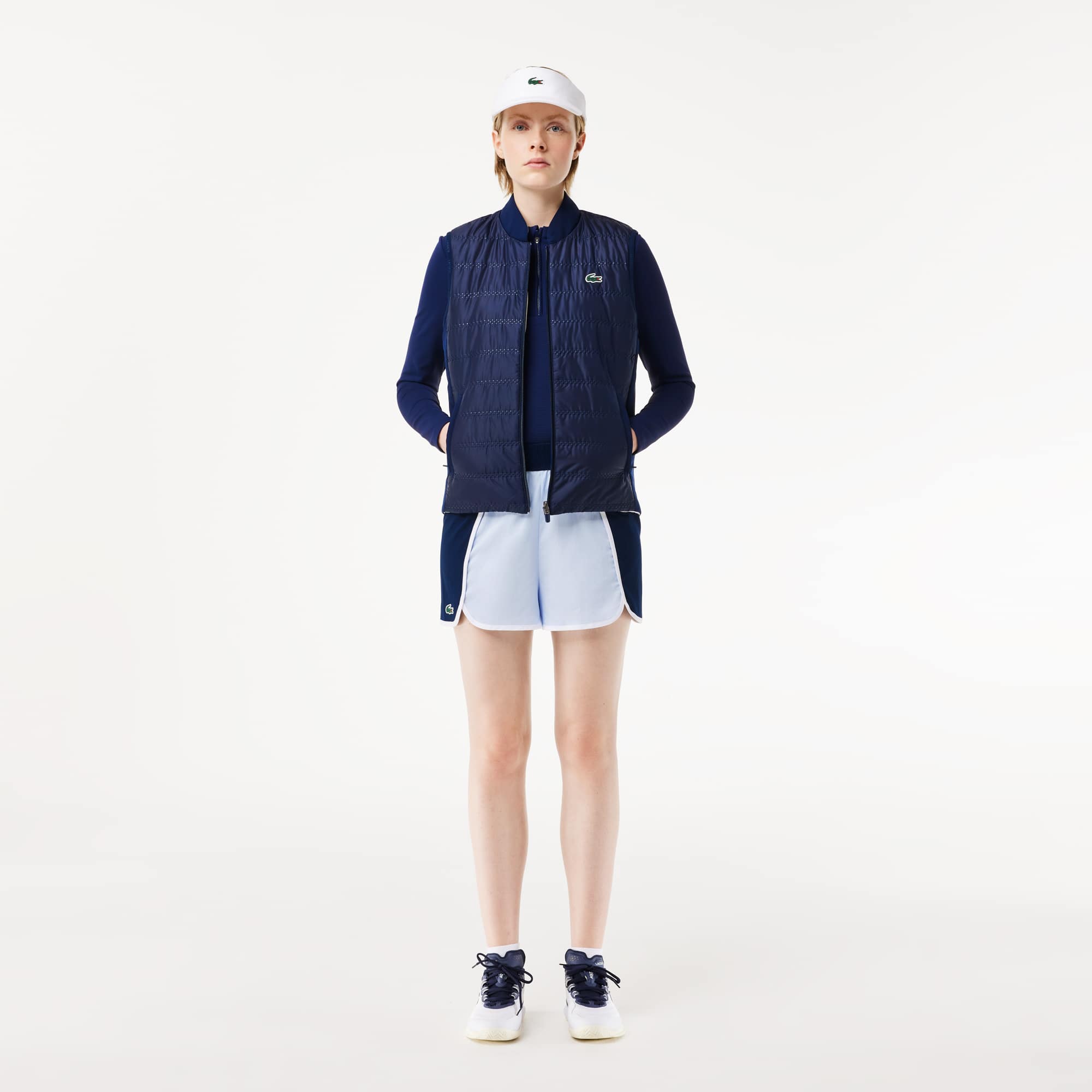 Doudoune sans manche réversible Golf Manteaux & Vestes - Bleu - Lacoste - Femme
