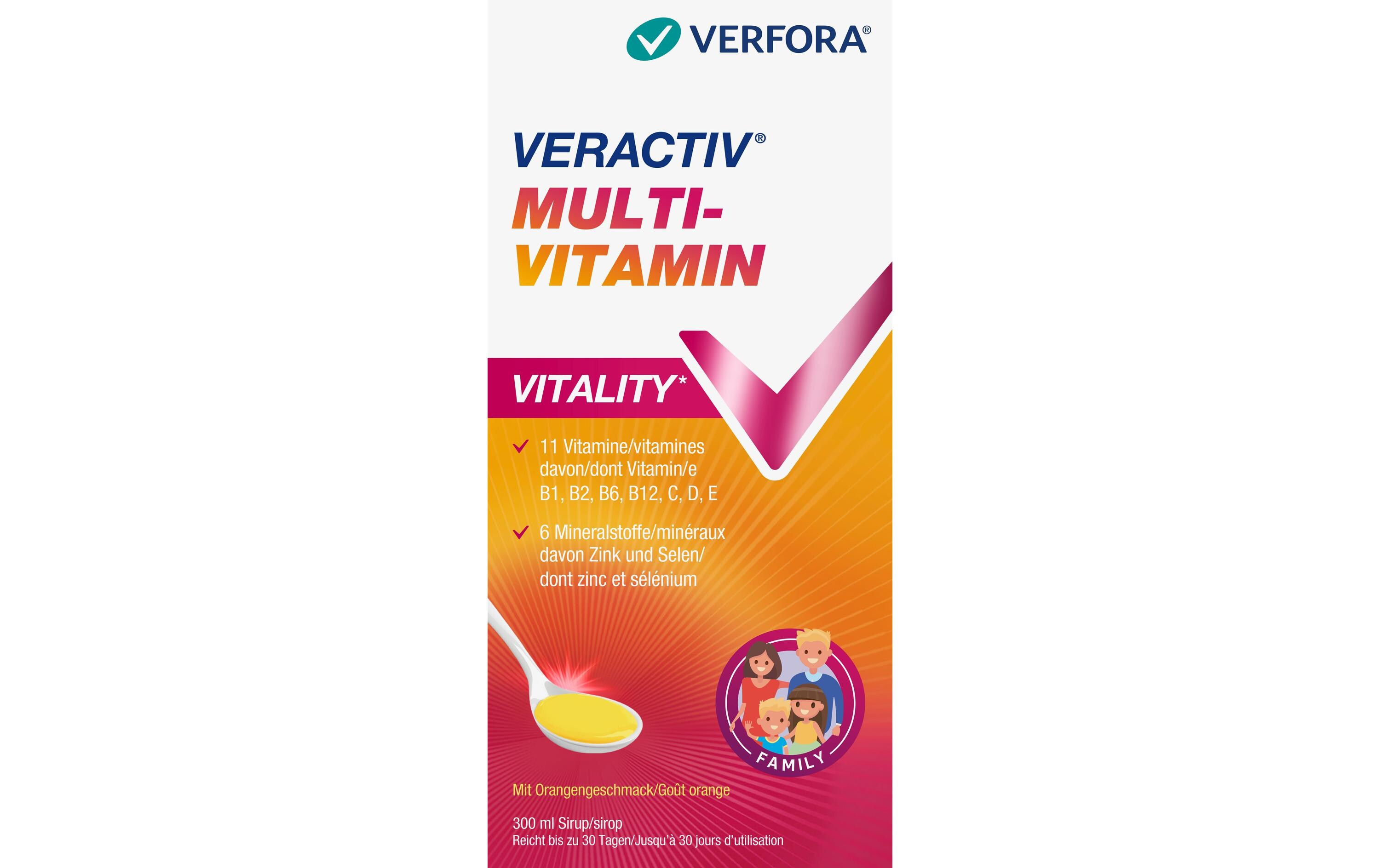 Multi-Vitamin Sirup 300 mlVeractiv Multi-Vitamin