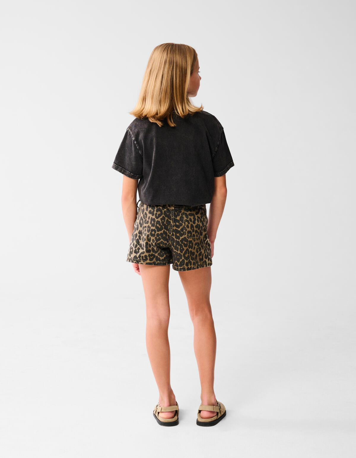 Leopard Wrap Skort Bruin