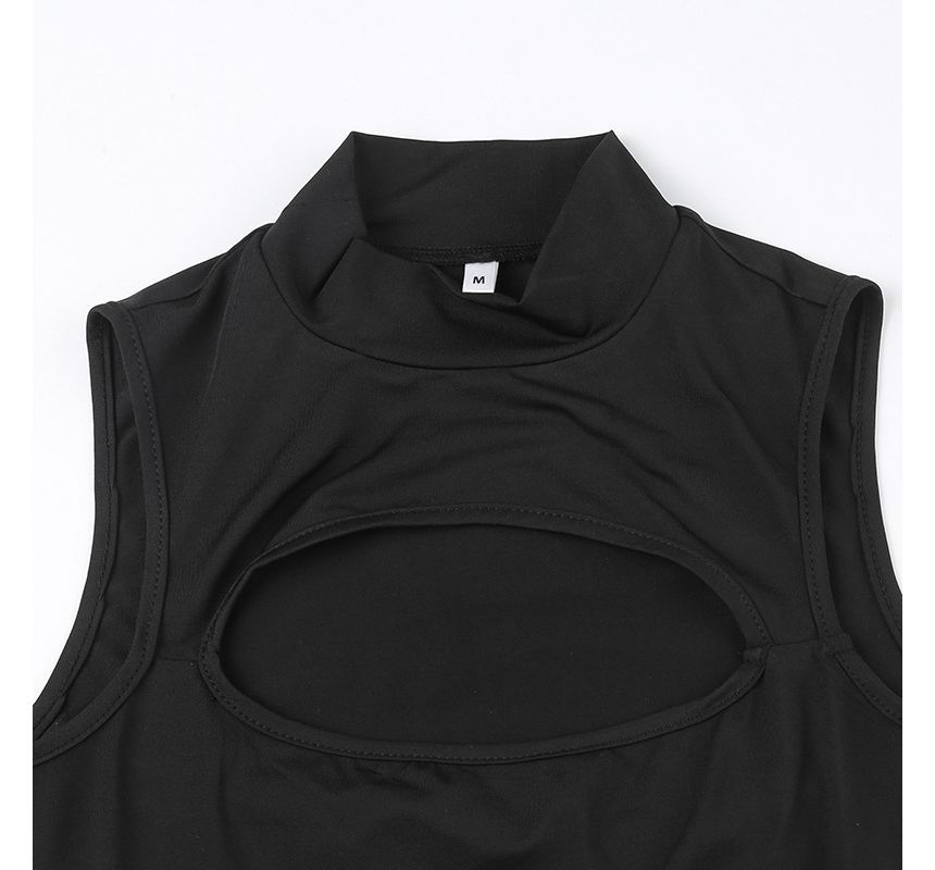Genrovia - Mouwloos bodysuit met nephals en uitsparing