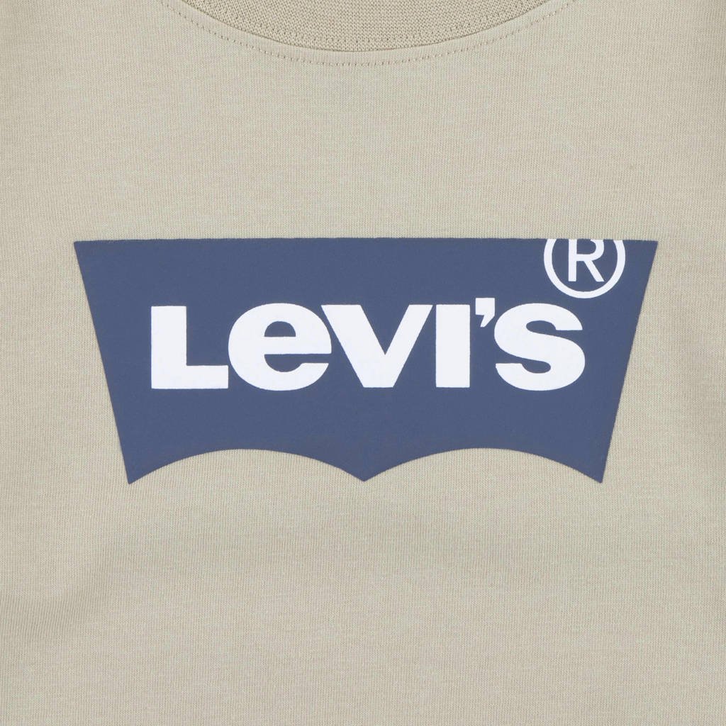 Levi's longsleeve Batwing met logo beige