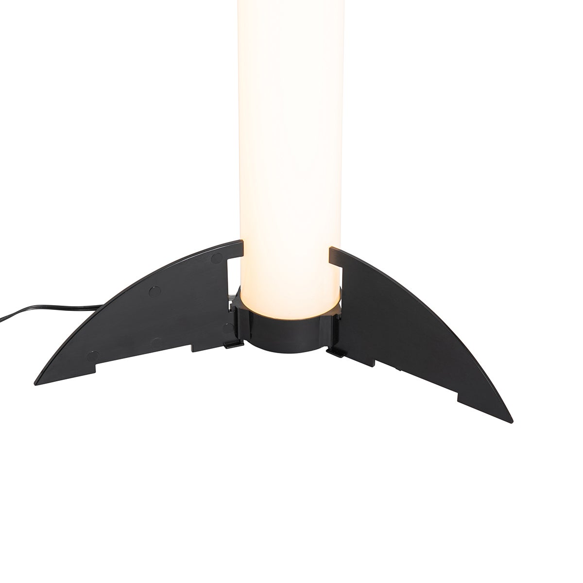 QAZQA - Design vloerlamp | Staande lamp | Lamp | Licht, zwart, incl. LED - Bomba | Woonkamer | Slaapkamer - Kunststof, langwerpig - | (Niet vervangbaar) LED