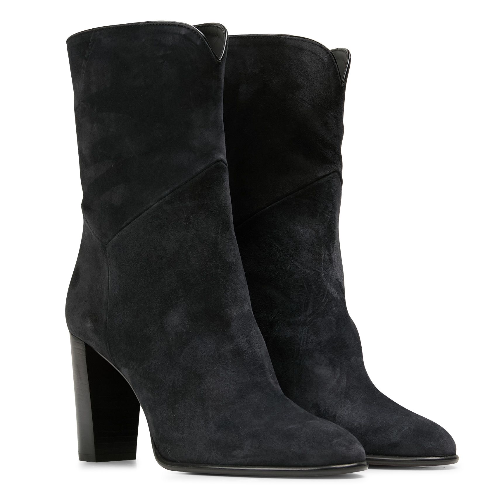COVINGTON - Bottines en cuir velours | Gris