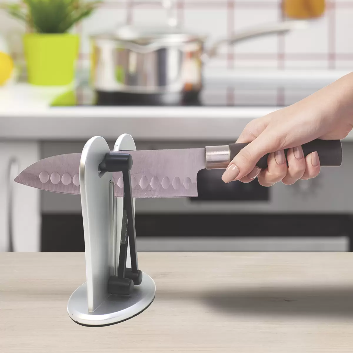 Messerschärfer Insta Sharp silber,schwarz