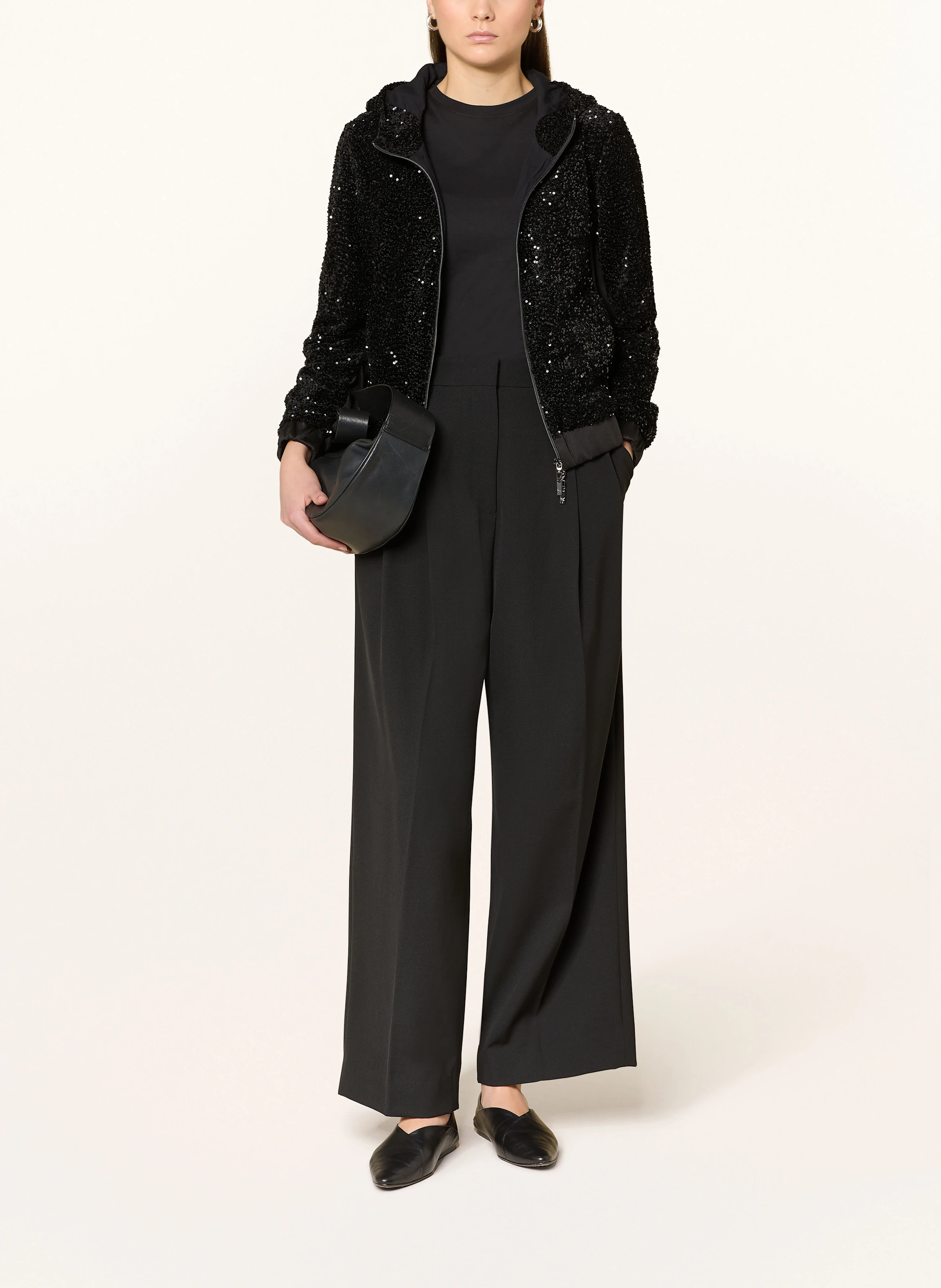 monari Jacke mit Pailletten und Galonstreifen
