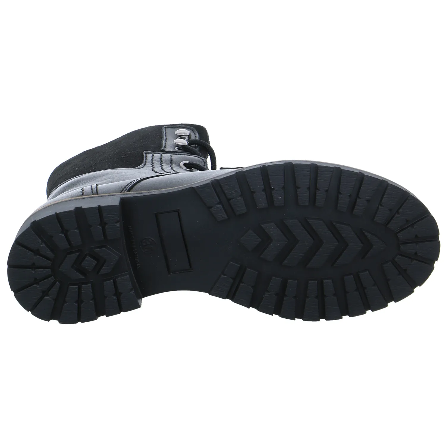 SCHUHENGEL Boot Schwarz Leder  mit Woll- & Lammfellfutter