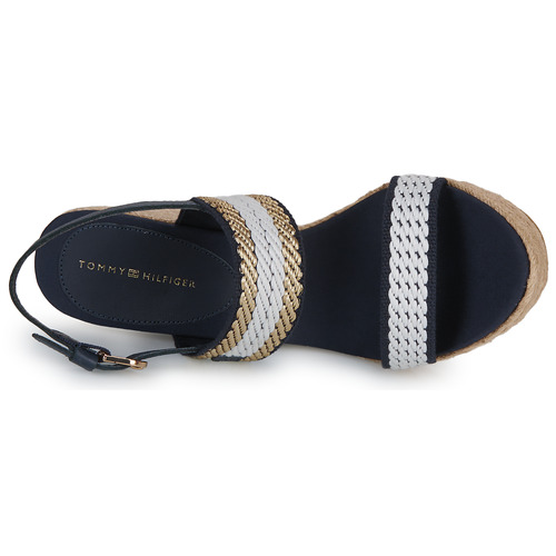 Tommy Hilfiger - GOLDEN WEBBING WEDGE - Marine