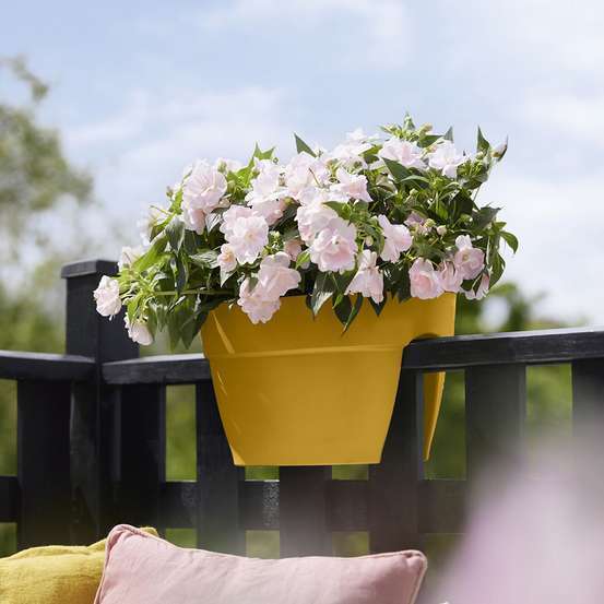 Jardinière Vibia Campana Flower 40 cm jaune - H.22 x L.39 cm